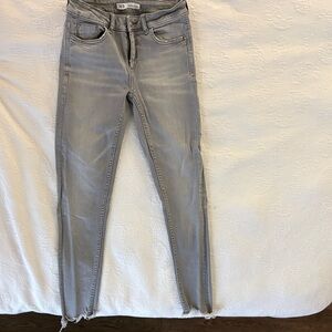 Zara Light Gray Skinny Jeans